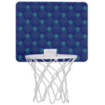 Mini basketbalring met bloempatroon