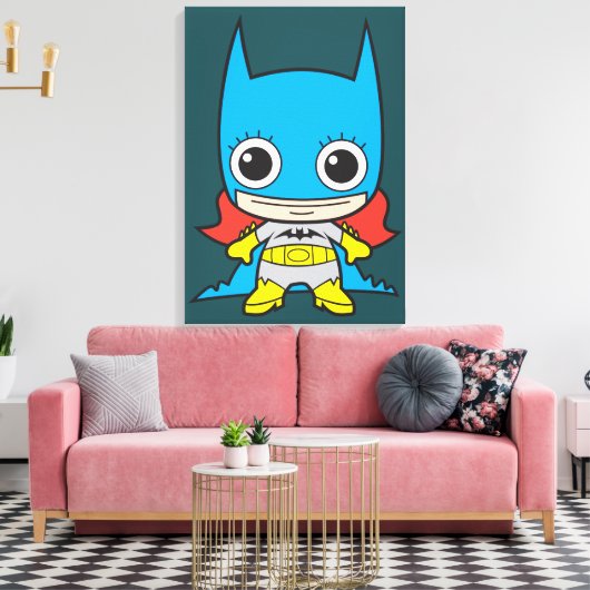 Mini Batgirl Canvas Afdruk (Insitu (Woonkamer))