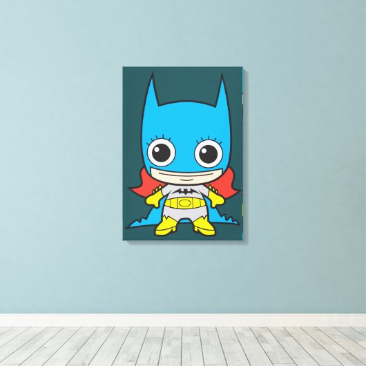 Mini Batgirl Canvas Afdruk (Insitu (Houten vloer))
