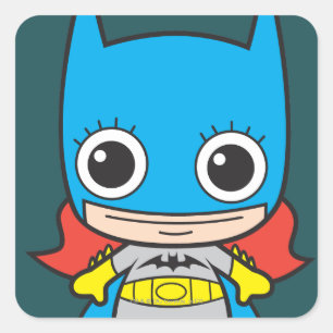 Mini Batgirl Vierkante Sticker