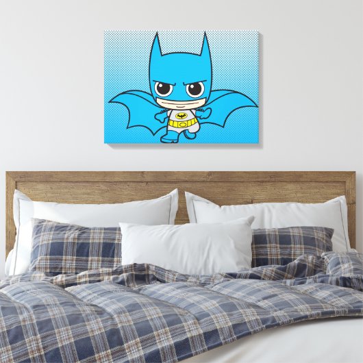 Mini Batman onderweg Canvas Afdruk (Insitu (Slaapkamer))
