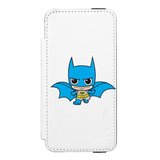 Mini Batman onderweg Incipio iPhone Portemonnee Hoesje (Voorkant Agenda)