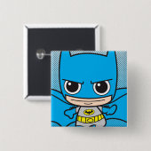 Mini Batman onderweg Vierkante Button 5,1 Cm (Voorkant /achterkant)