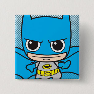 Mini Batman onderweg Vierkante Button 5,1 Cm