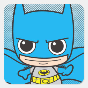 Mini Batman onderweg Vierkante Sticker