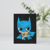 Mini Batman Sketch Briefkaart (Staand voorkant)