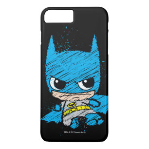 Mini Batman Sketch iPhone 8/7 Plus Hoesje