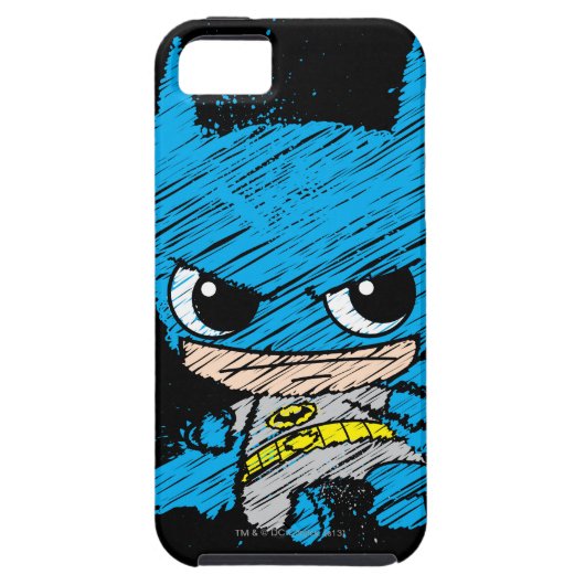 Mini Batman Sketch Case-Mate iPhone Case (Achterkant)