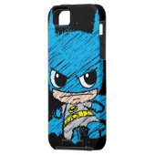 Mini Batman Sketch Case-Mate iPhone Case (Achterkant Links)