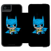 Mini Batman Sketch Incipio iPhone Portemonnee Hoesje (Agenda Open)