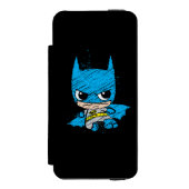 Mini Batman Sketch Incipio iPhone Portemonnee Hoesje (Voorkant Agenda)