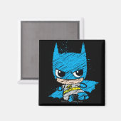 Mini Batman Sketch Magneet (Voorkant / Achterkant)