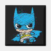 Mini Batman Sketch Magneet (Voorkant)