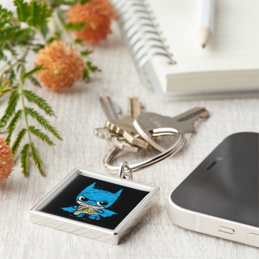 Mini Batman Sketch Sleutelhanger (Zijkant)