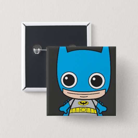 Mini Batman Vierkante Button 5,1 Cm (Voorkant /achterkant)