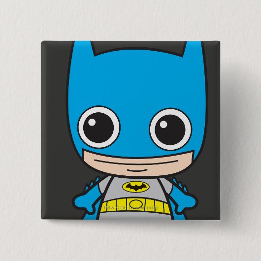 Mini Batman Vierkante Button 5,1 Cm (Voorkant)