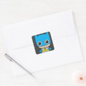 Mini Batman Vierkante Sticker (Envelop)
