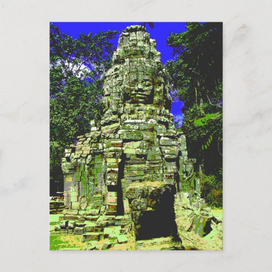 Mini Bayon [Redux] ... Siem Reap, Cambodja Briefkaart (Voorkant)
