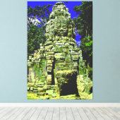 Mini Bayon [Redux] ... Siem Reap, Cambodja Canvas Afdruk (Insitu (Houten vloer))