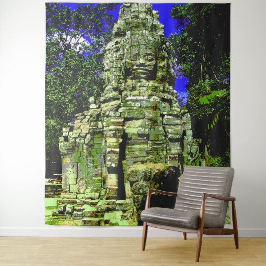 Mini Bayon [Redux] ... Siem Reap, Cambodja Wandkleed (In situ)