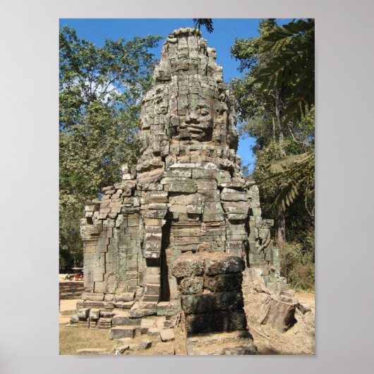 Mini Bayon ... Ta Prohm, Angkor Wat, Cambodja Poster (Voorkant)