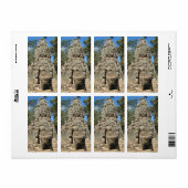 Mini Bayon ... Ta Prohm, Siem Reap, Cambodja Etiket (Full Sheet)