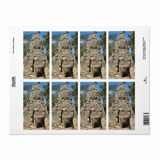 Mini Bayon ... Ta Prohm, Siem Reap, Cambodja Etiket (Full Sheet)