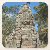 Mini Bayon ... Ta Prohm, Siem Reap, Cambodja Kartonnen Onderzetters (Voorkant)