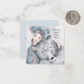 MINI Beer Snow Princess Bleak Midwinter Holiday Notitiekaartje (Voorkant / Achterkant in situ)