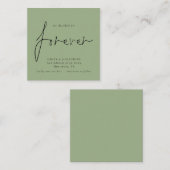 MINI | Beslissingen op forever Sage Green Save the Notitiekaartje (Voorkant / Achterkant)