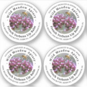 Mini bijenwas lippenbalsem deksel label Frans Verb (Voorkant)