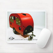 Mini Bike Camper Ladybug-stijl Mousepad Muismat (Met muis)
