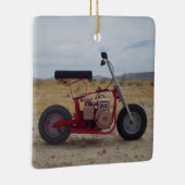 Mini Bike-kerstversiering Keramisch Ornament (Rechts)