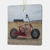 Mini Bike-kerstversiering Keramisch Ornament (Links)