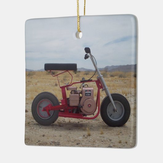 Mini Bike-kerstversiering Keramisch Ornament (Links)