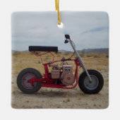 Mini Bike-kerstversiering Keramisch Ornament (Voorkant)