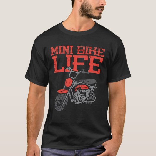 Mini Bike Life Motocyclist Novelty T-shirt (Voorkant)