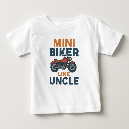 Mini biker als oom cool motorfiets (Voorkant)