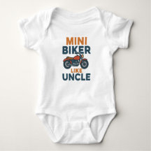 Mini biker als oom cool motorfiets