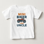 Mini Biker Zoon Als Oom Cool Motorfiets (Voorkant)