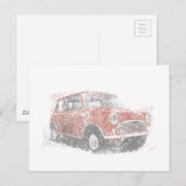 Mini (Biro) Briefkaart (Voorkant / Achterkant)
