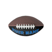 Mini BLACK BLAUW SILVER GRAY - Football op maat (Voorkant)