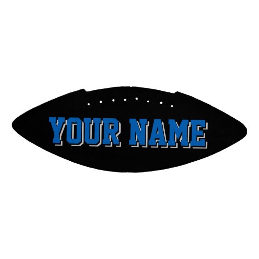 Mini BLACK BLAUW SILVER GRAY - Football op maat (Paneel)