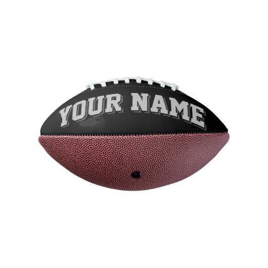 Mini BLACK SILVER EN DARK GRAY, speciaal aangepast American Football (Gedraaid 270)