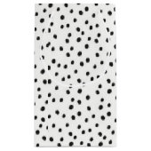 Mini Black White Stippen Small Glossy Gift Bag Klein Cadeauzakje (Achterkant)