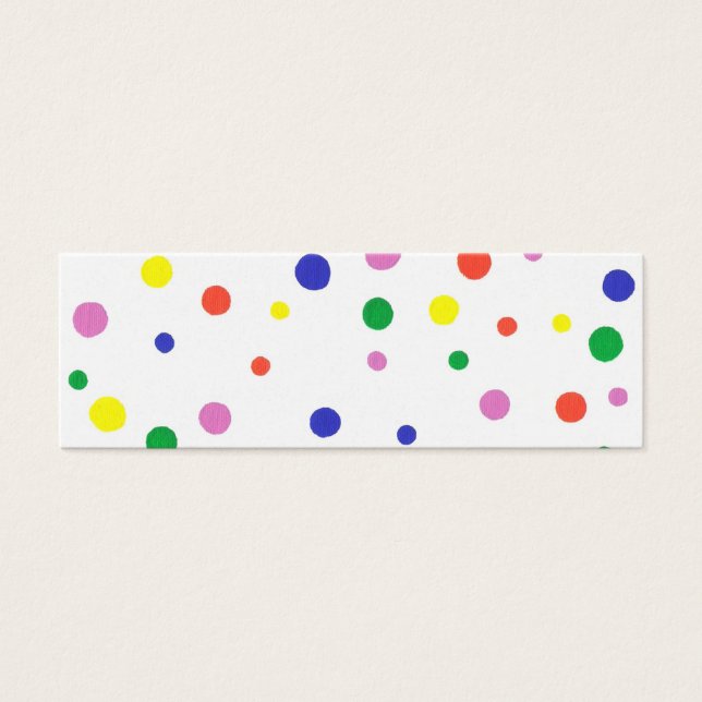 Mini Bladwijzer kaart met kleurrijke stippen (Voorkant)