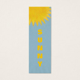 Mini Bladwijzer kaarten, geel sinaasappel Sunny Su Visitekaartjes