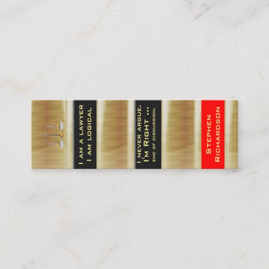 Mini-Bladwijzer Mini Visitekaartje (Voorkant)