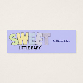 Mini-Bladwijzer voor Baby shower Party Favor Mini Visitekaartjes