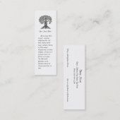 Mini-Bladwijzer voor leesstructuur om aan te passe Mini Visitekaartje (Voorkant / Achterkant)